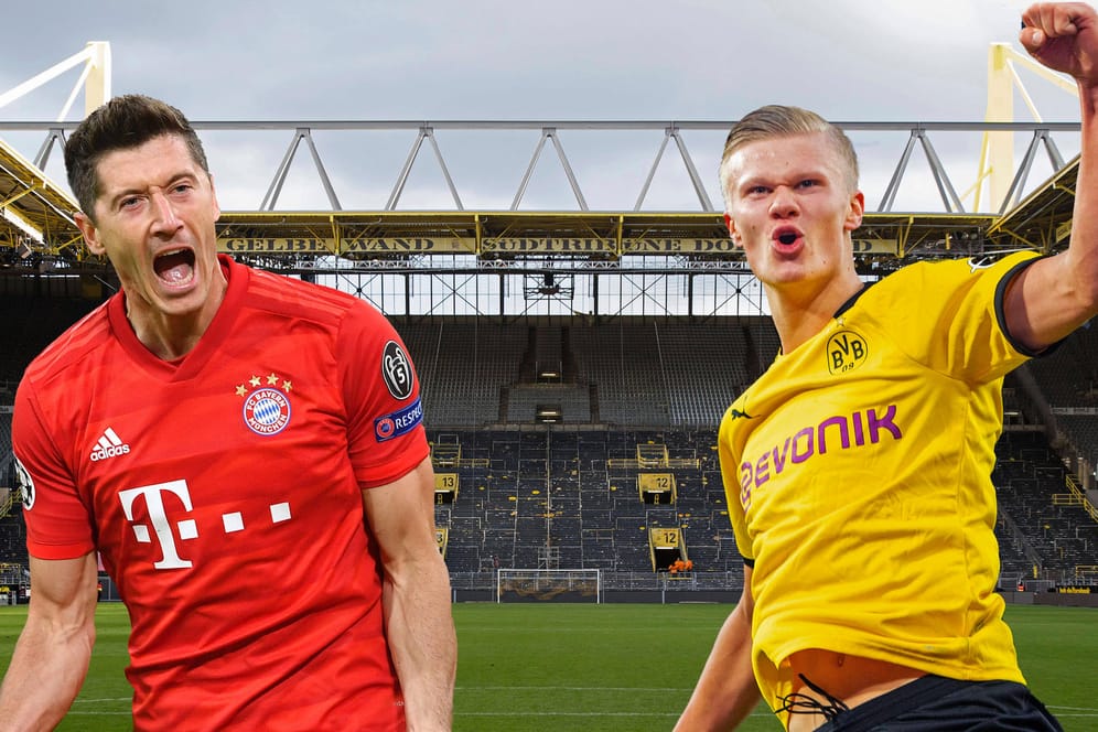 Robert Lewandowski und Erling Haaland: Mit dem FC Bayern und Borussia Dortmund kämpfen sie immer um Titel.