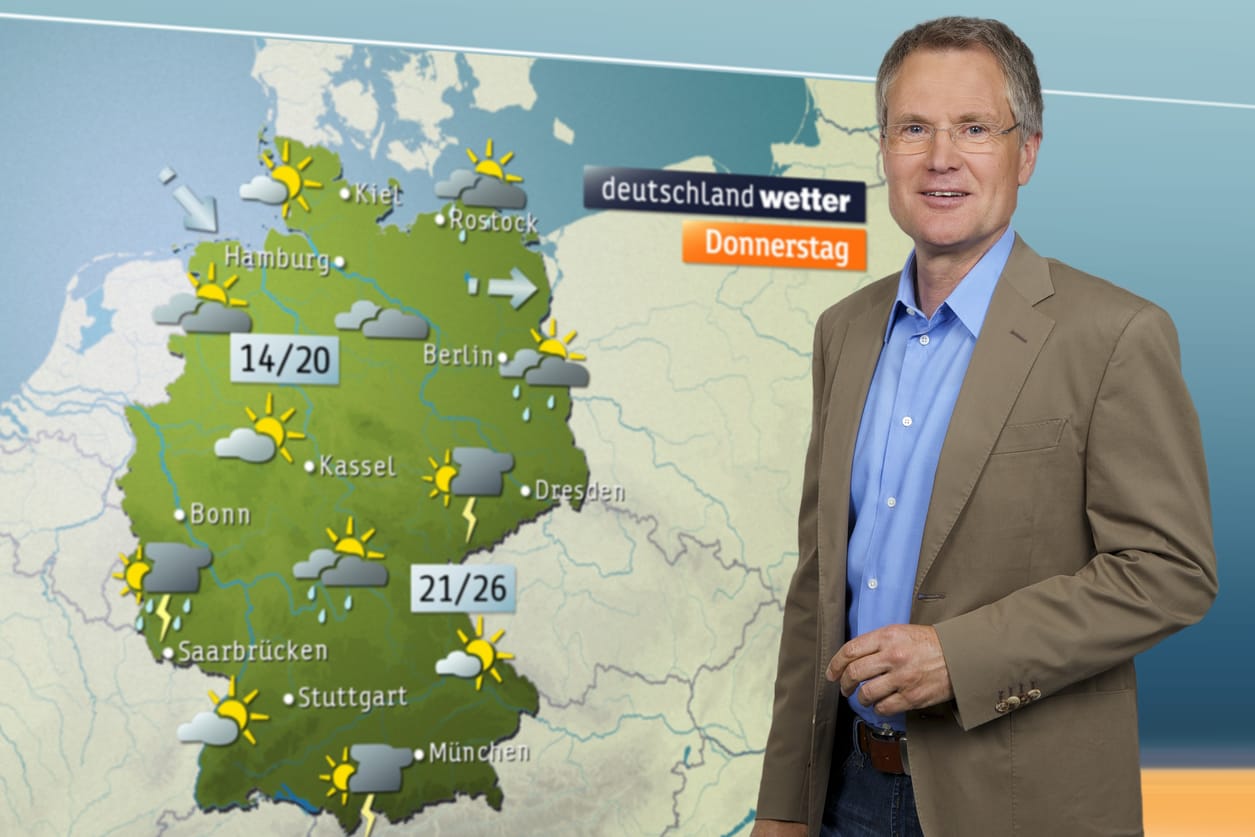Gunther Tiersch: Der Meteorologe moderierte am Dienstag zum letzten Mal das Wetter im "ZDF heute journal".