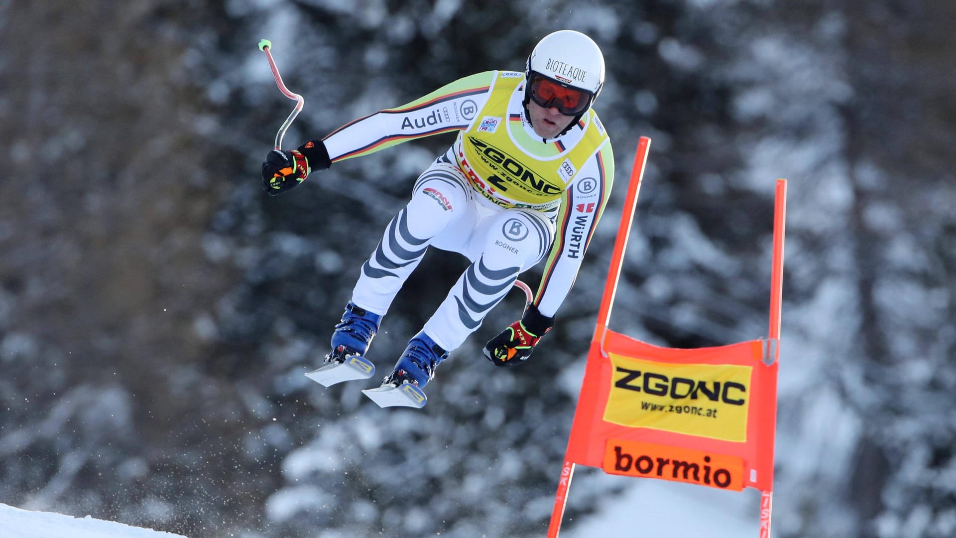 Romed Baumann: Der 34-Jährige landete bei der Abfahrt in Bormio als bester DSV-Starter auf Rang 14.