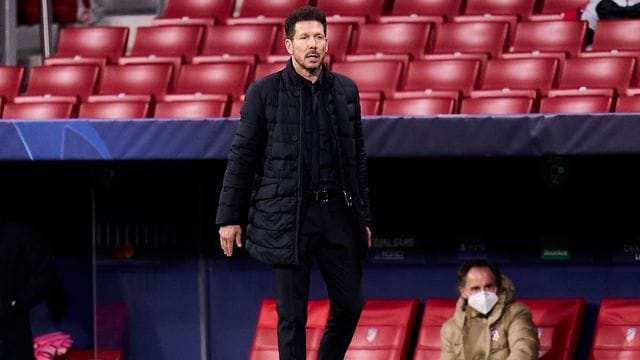 Diego Simeone,Trainer von Atlético Madrid.