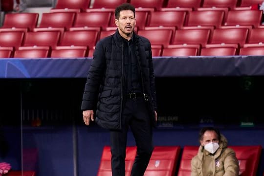 Diego Simeone,Trainer von Atlético Madrid.