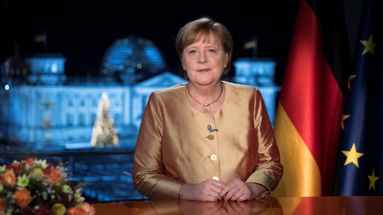 Angela Merkel: Die Bundeskanzlerin verurteilte Verschwörungstheorien als "grausam".