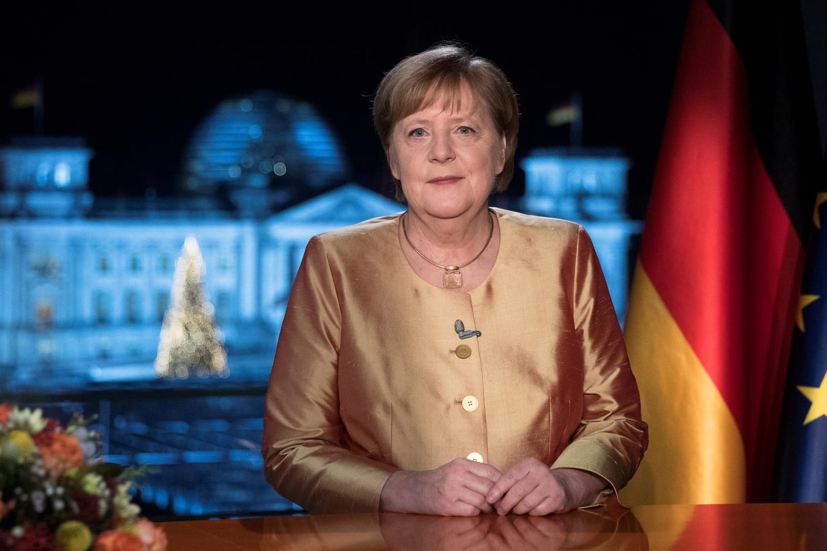 Angela Merkel: Die Bundeskanzlerin verurteilte Verschwörungstheorien als "grausam".