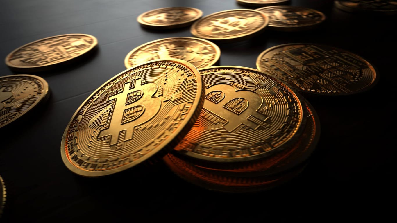 So könnten Bitcoins als Münzen aussehen: Die Digitalwährung erlebt derzeit wieder ein starkes Kurswachstum