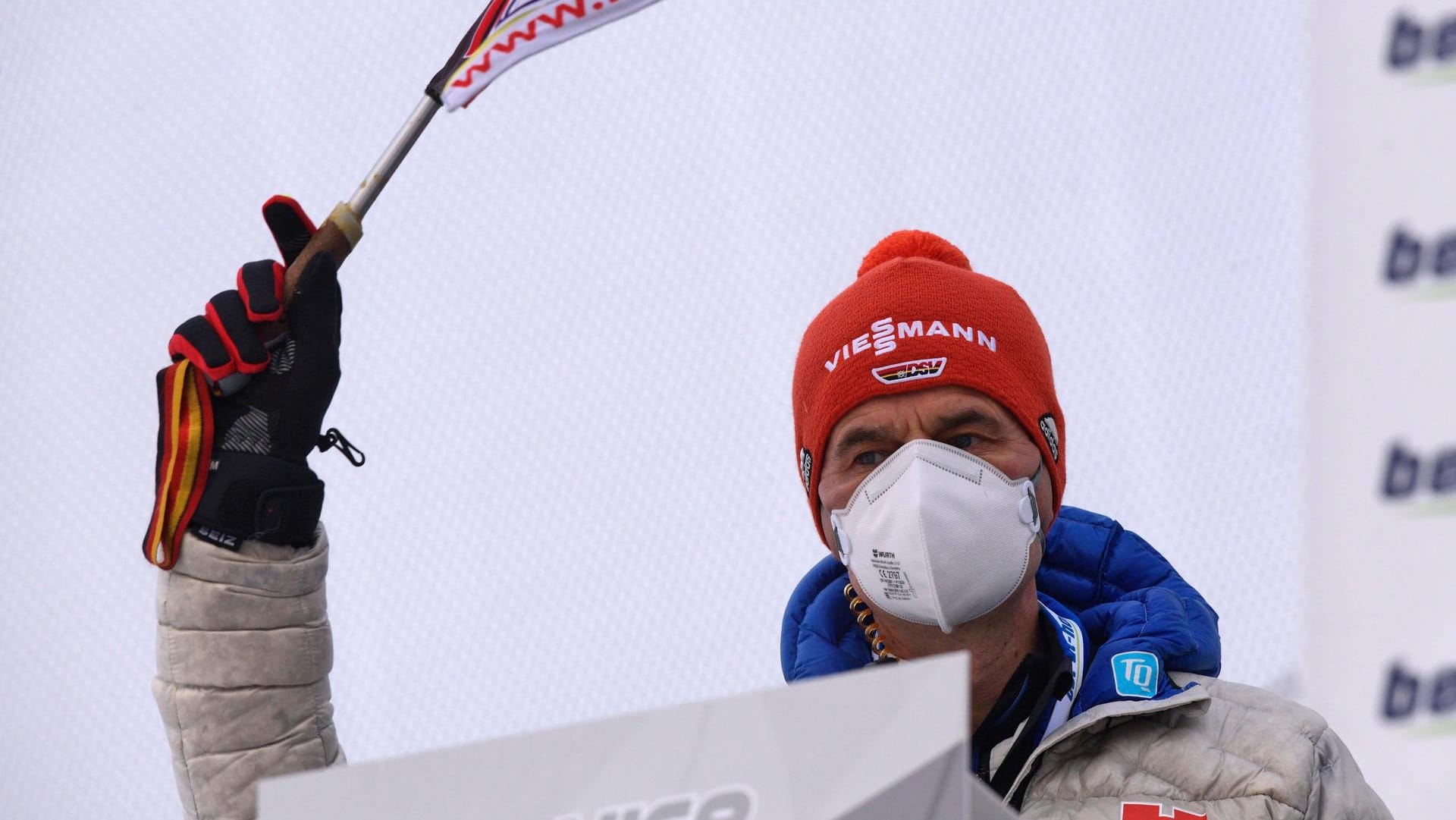 Bundestrainer Stefan Horngacher war mit dem Auftritt seines Teams in Garmisch-Partenkirchen zufrieden.