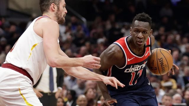 Isaac Bonga feierte mit den Washington Wizards einen Sieg.