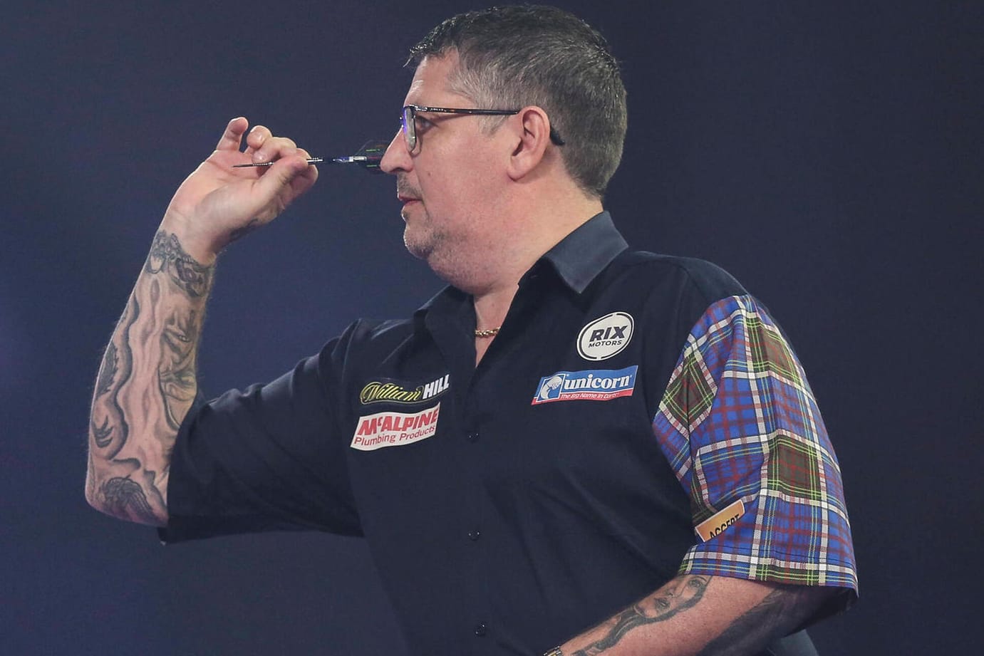 Gary Anderson: Der "Flying Scotsman" muss an "Chizzy" vorbei, um ins Finale einzuziehen.