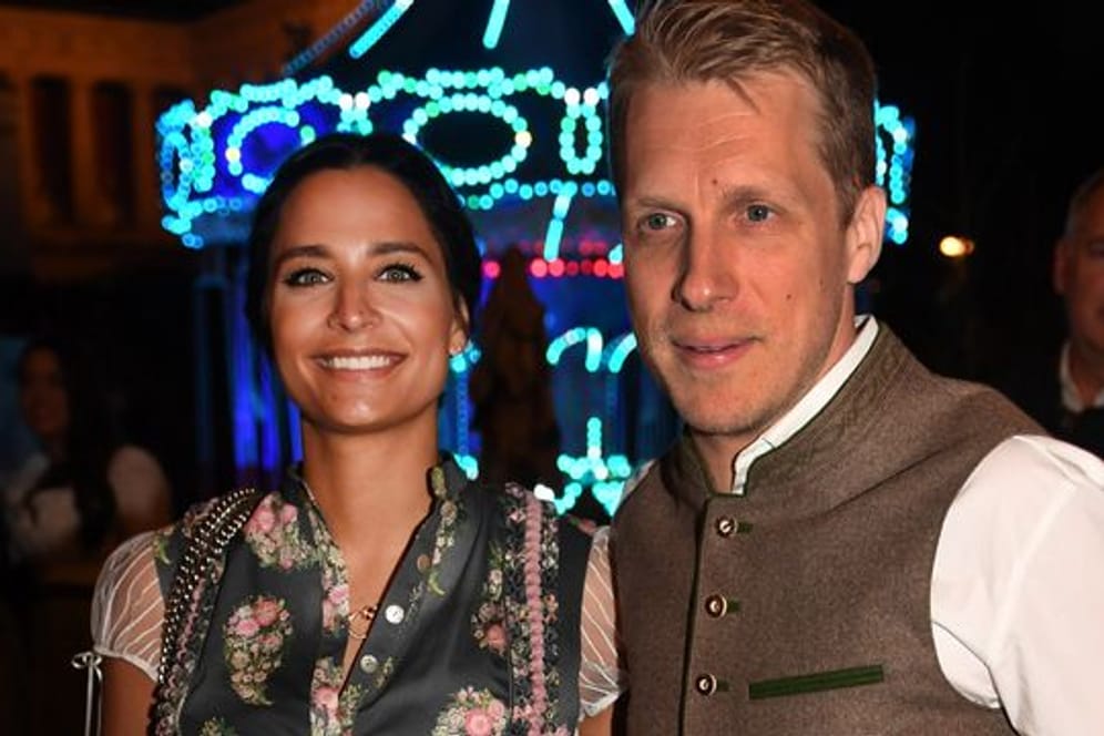 Comedian Oliver Pocher und seine Frau Amira 2019 auf dem Oktoberfest.