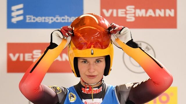 Julia Taubitz gewann auf der Kunsteisbahn am Königssee.