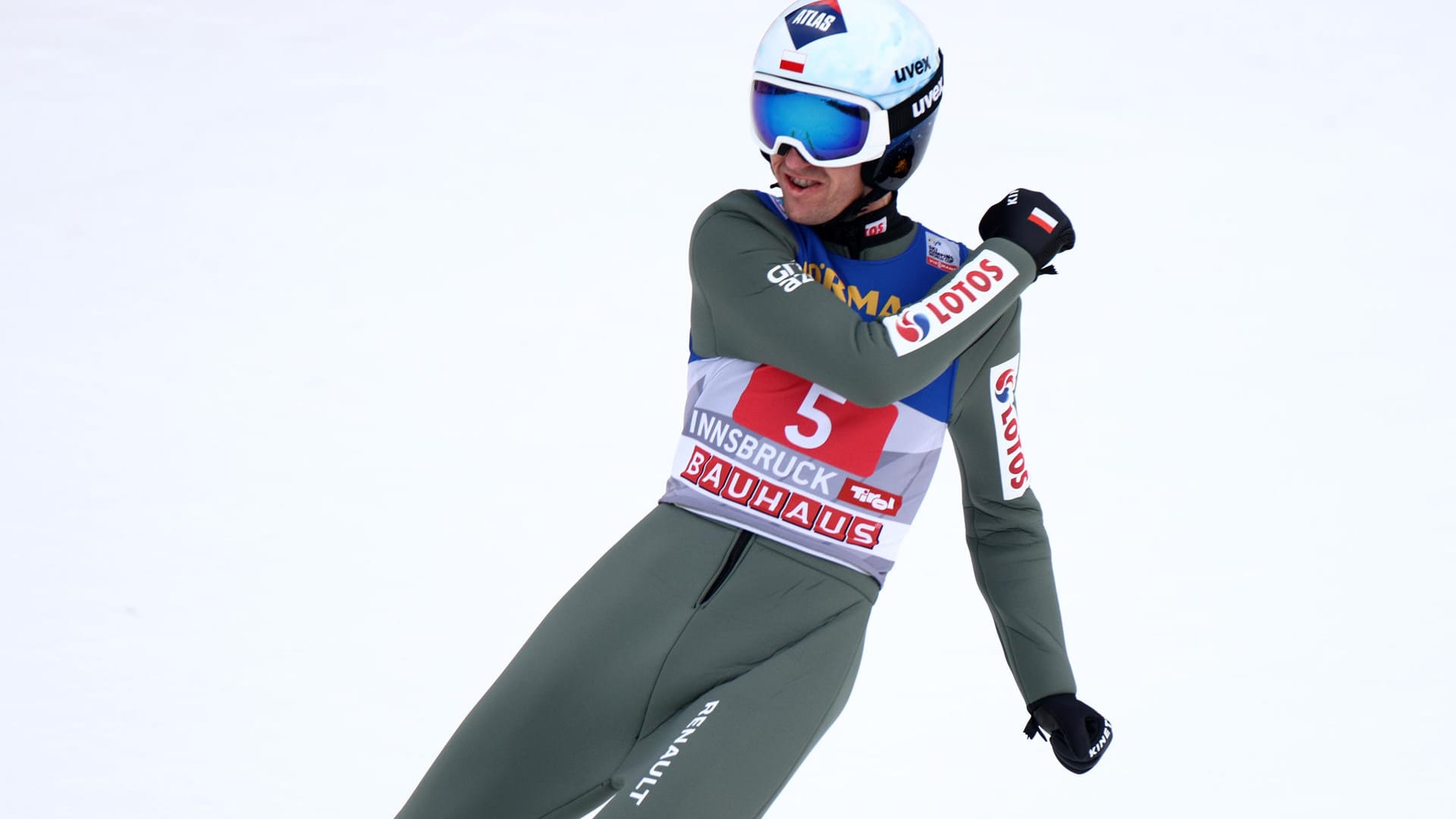 Kamil Stoch zeigte in Innsbruck zwei brilliante Sprünge.