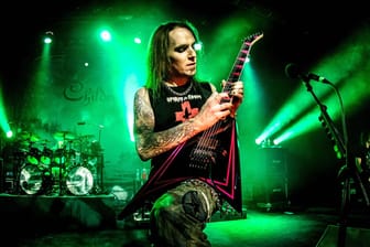 Alexi Laiho: Der "Children of Bodom"-Sänger und Gitarrist aus Finnland bei einem Bühnenauftritt 2014.
