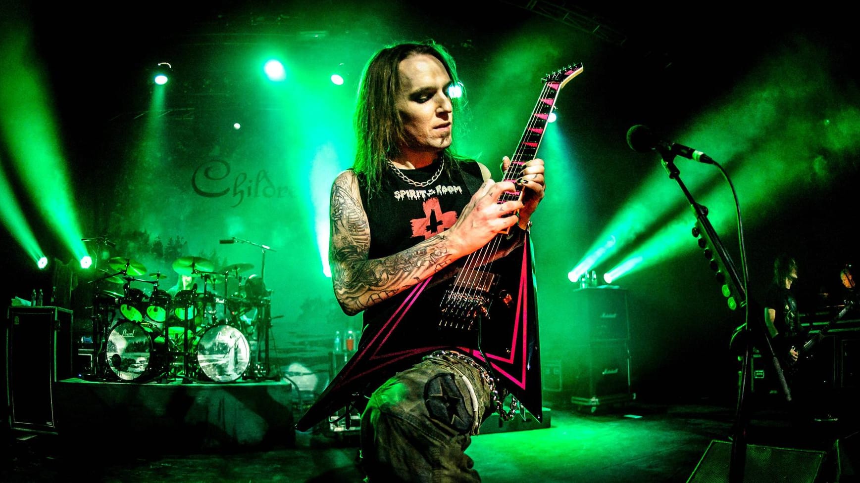 Alexi Laiho: Der "Children of Bodom"-Sänger und Gitarrist aus Finnland bei einem Bühnenauftritt 2014.