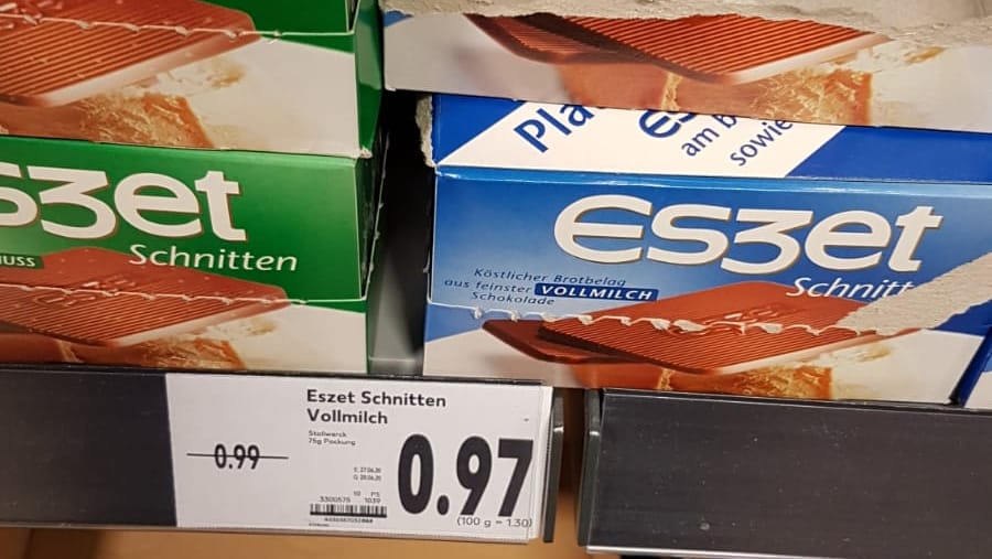 Ein Preisschild bei Kaufland.