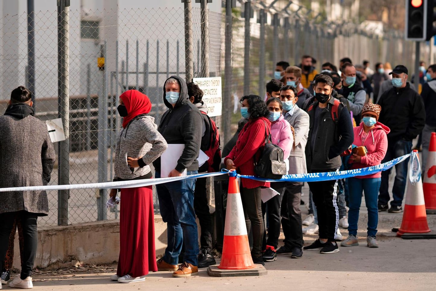 Migranten auf Zypern: In den vergangenen Wochen sind fast täglich neue Menschen auf der Mittelmeerinsel angekommen.