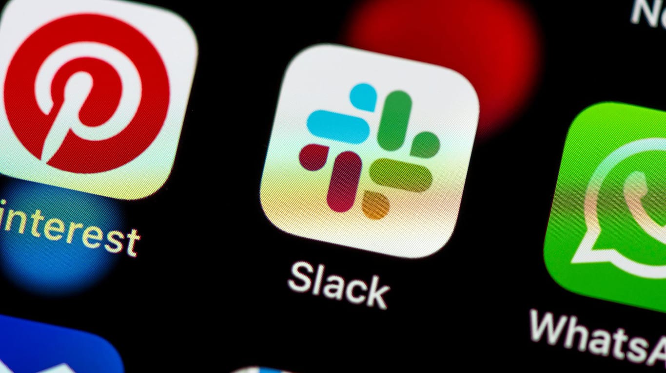 Das Logo von Slack: Der Messengerdienst meldete am Montag Probleme.