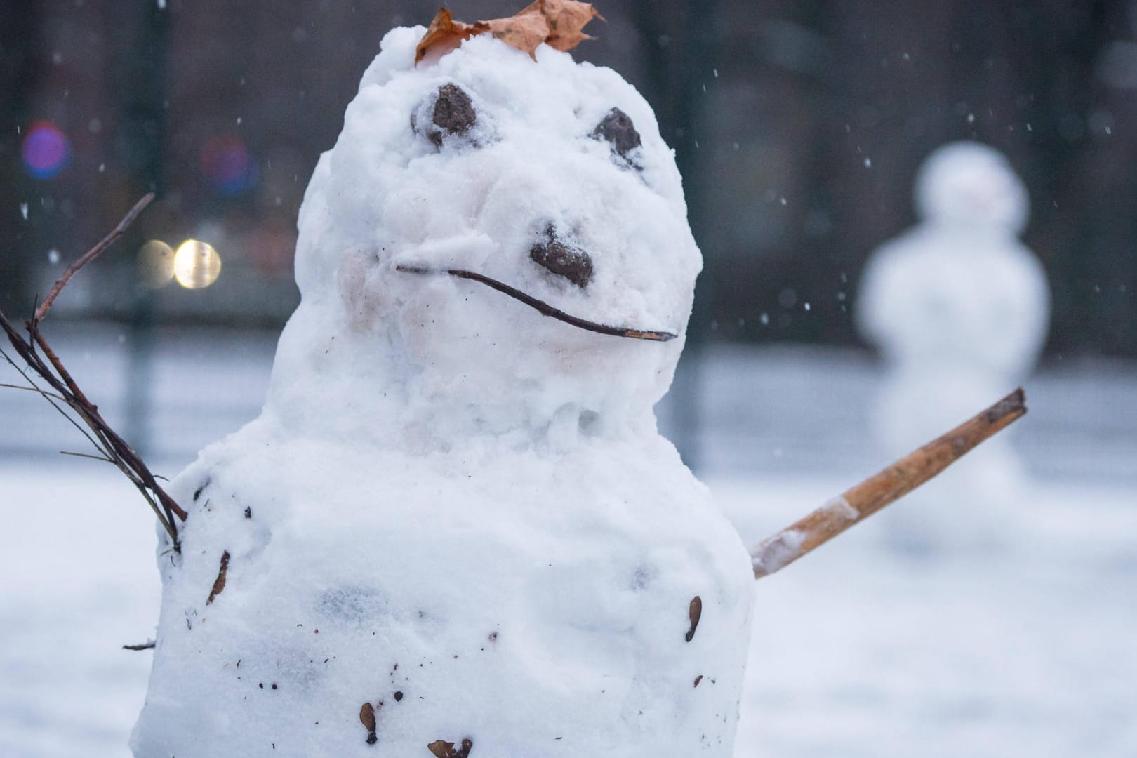 Ein Schneemann: In Arensberg ist ein Zug von einer Figur beschädigt worden. (Symbolbild)