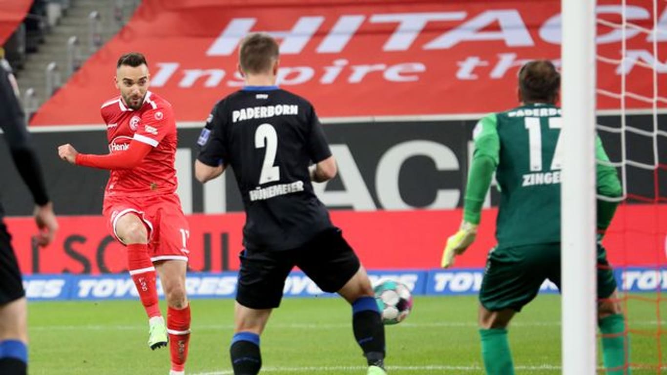 Kenan Karaman sorgte beim Düsseldorfer Sieg gegen Paderborn für die Vorentscheidung.