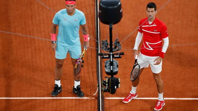 Werden beim ATP Cup erneut dabei sein: Novak Djokovic (r) und Rafael Nadal. Werden beim ATP Cup erneut dabei sein: Novak Djokovic (r) und Rafael Nadal.