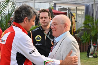 Marco Mattiacci (li.) und John Hogan (re.) (Archivfoto): Hogan sponserte mit einer Zigarettenmarke Jahrelang den Ferrari-Rennstall.