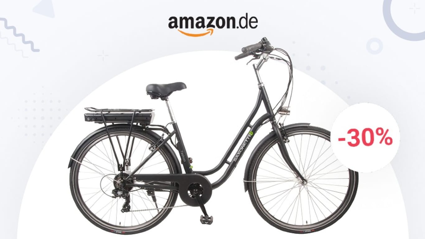 Schnäppchen-Tipp des Tages: Saxonette E-Bike im Retro-Look zum Tiefstpreis bei Amazon.