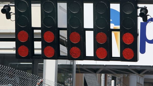 Die Startampel beim Grand Prix von Monaco.