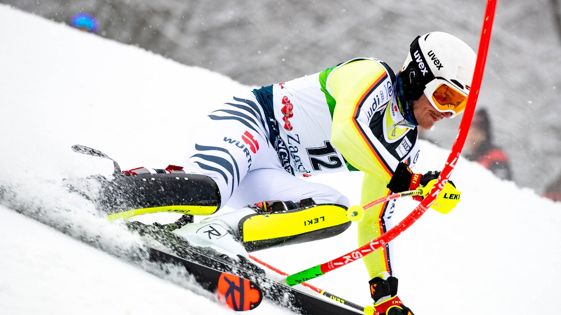 Linus Straßer: Der Deutsche hat den Slalom in Zagreb gewonnen.