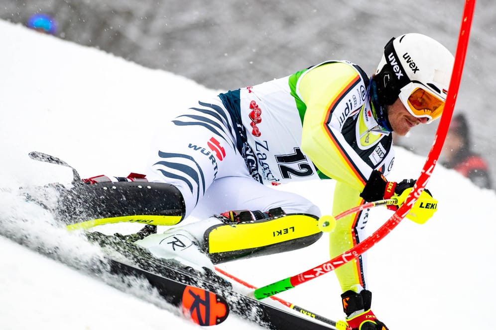 Linus Straßer: Der Deutsche hat den Slalom in Zagreb gewonnen.