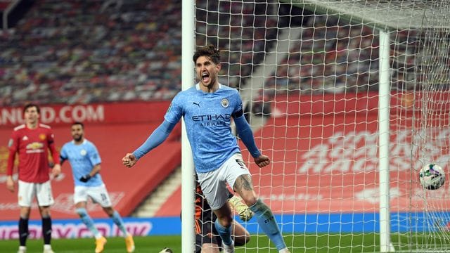 Brachte City im Derby bei Manchester United auf die Siegerstraße: John Stones. Brachte City im Derby bei Manchester United auf die Siegerstraße: John Stones.