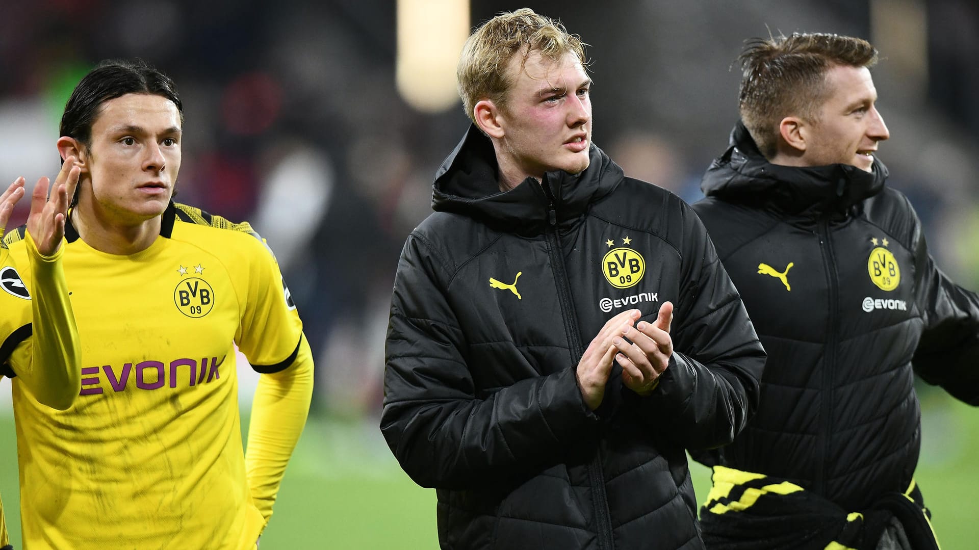 Nico Schulz, Julian Brandt und Marco Reus: noch spielen alle drei bei Borussia Dortmund. Nico Schulz, Julian Brandt und Marco Reus: noch spielen alle drei bei Borussia Dortmund.