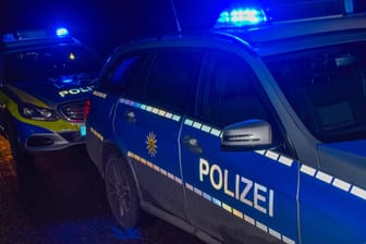 Polizeifahrzeuge im Einsatz (Symbolbild): In der Nähe von Mainz ist erneut ein Geldautomat gesprengt worden.