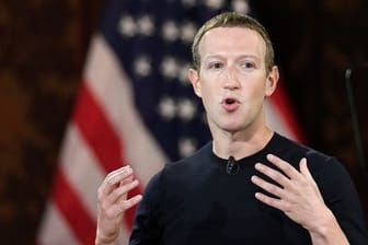 Facebook-Chef Mark Zuckerberg spricht in der Georgetown University.