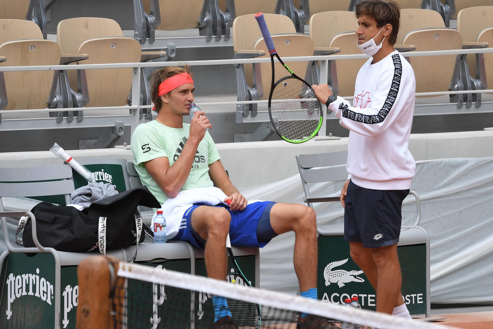 Zusammenarbeit beendet: Zverev (l.) und Trainer Ferrer.