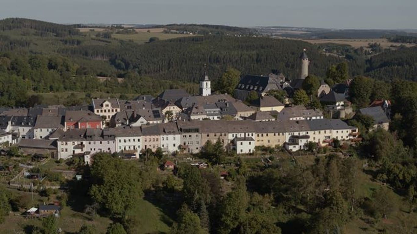 Blick auf Lichtenberg in Oberfranken, den Wohnort der verschwundenen Peggy und ihrer Familie.