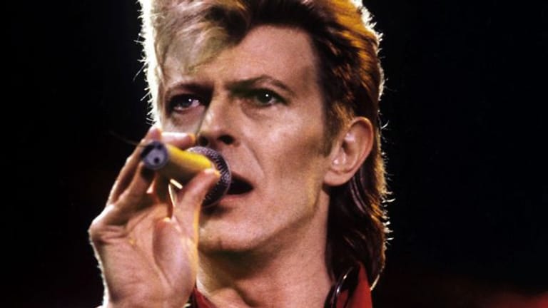 David Bowie 1987 beim Festival "Rock am Ring" auf dem Nürburgring.
