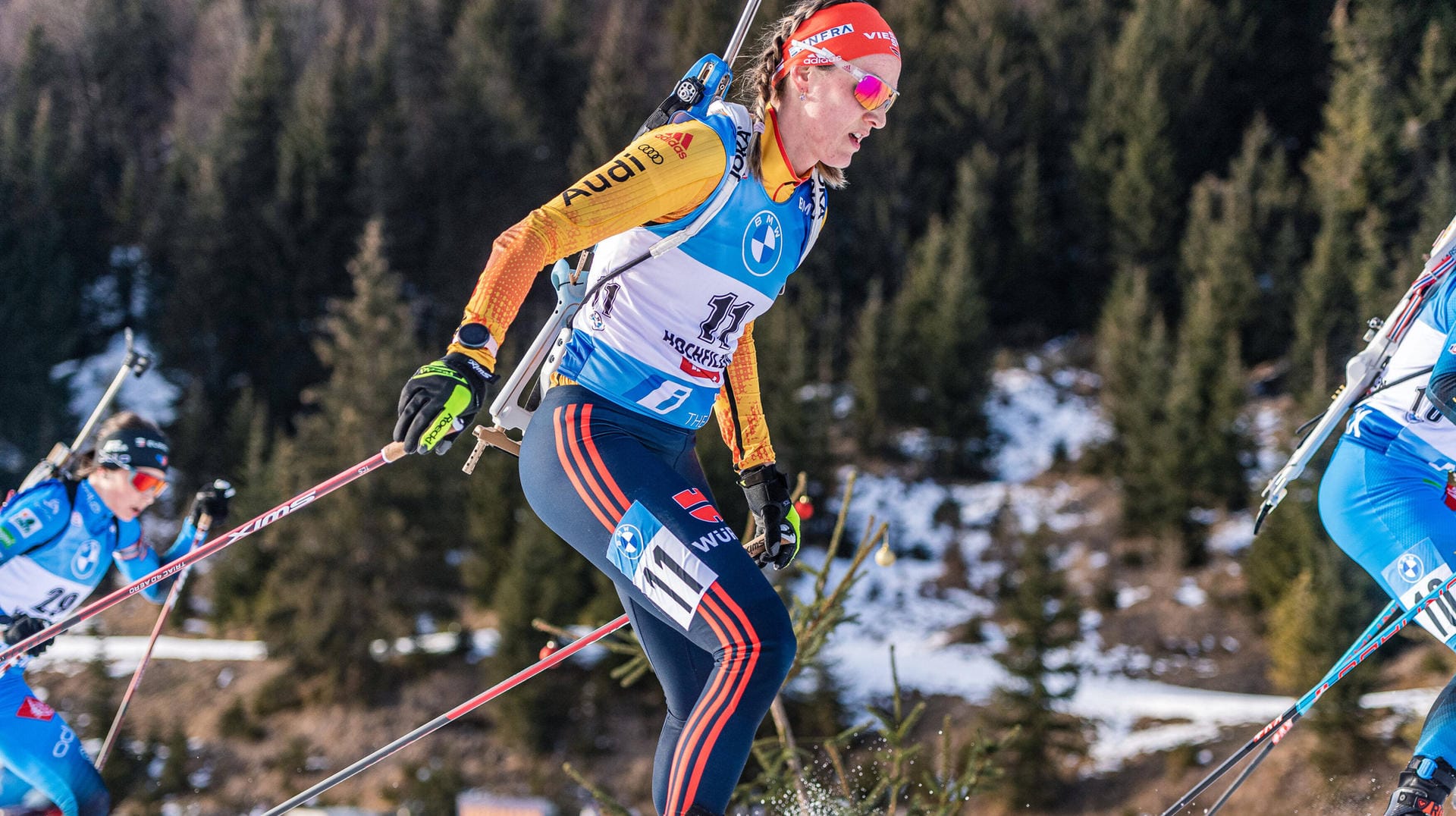 Denise Herrmann: Die deutsche Biathletin konnte bisher noch nicht an die Top-Leistungen der vergangenen Saison anknüpfen.