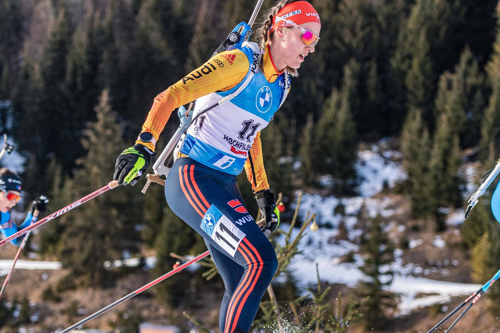 Denise Herrmann: Die deutsche Biathletin konnte bisher noch nicht an die Top-Leistungen der vergangenen Saison anknüpfen.