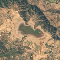 Der Acuelo-See in Chile: Aufgenommen am 12. März 2019.