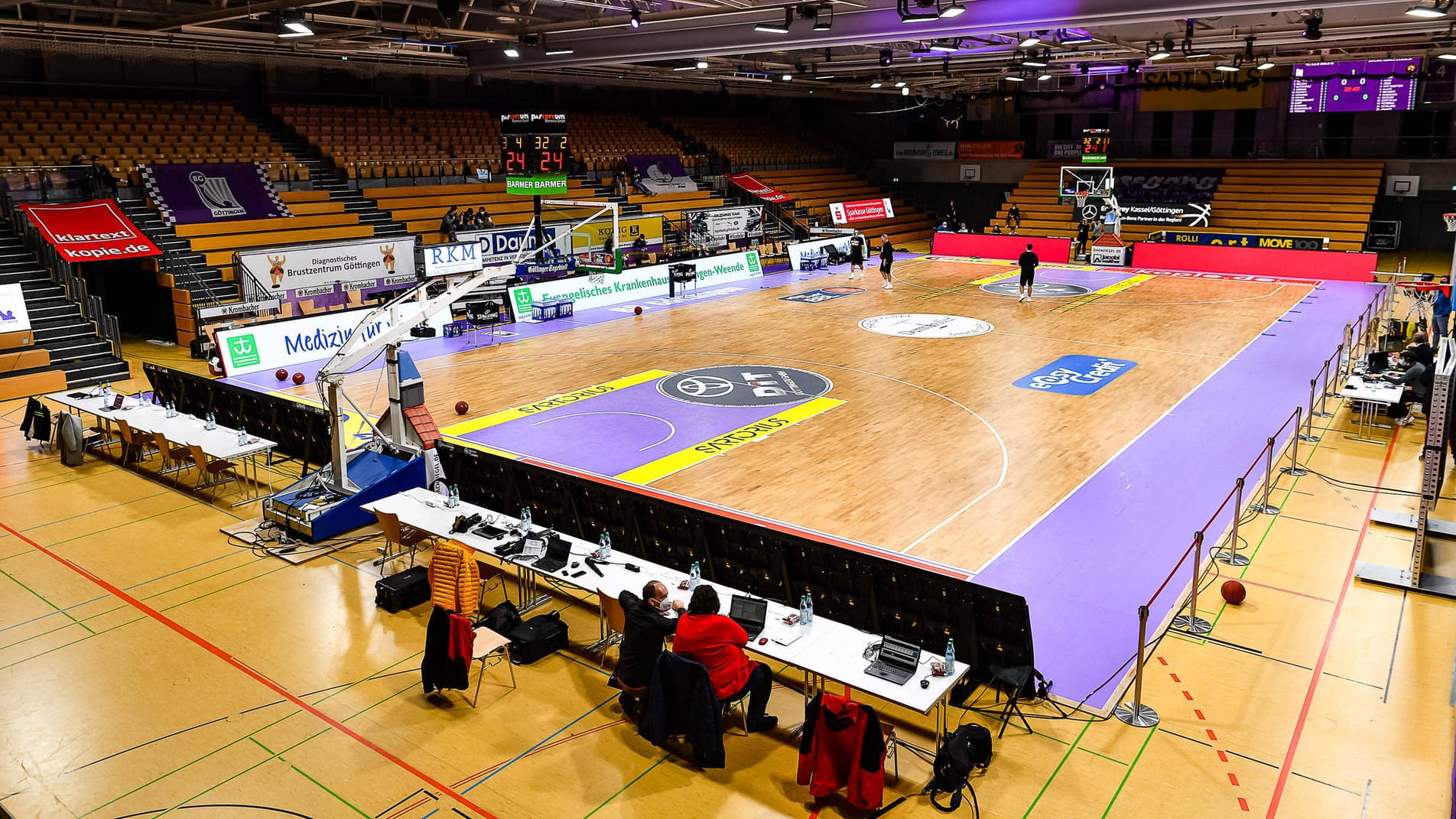 Die Sparkassen Arena in Göttingen. Das anstehende Spiel gegen Bamberg musste nun verschoben werden.