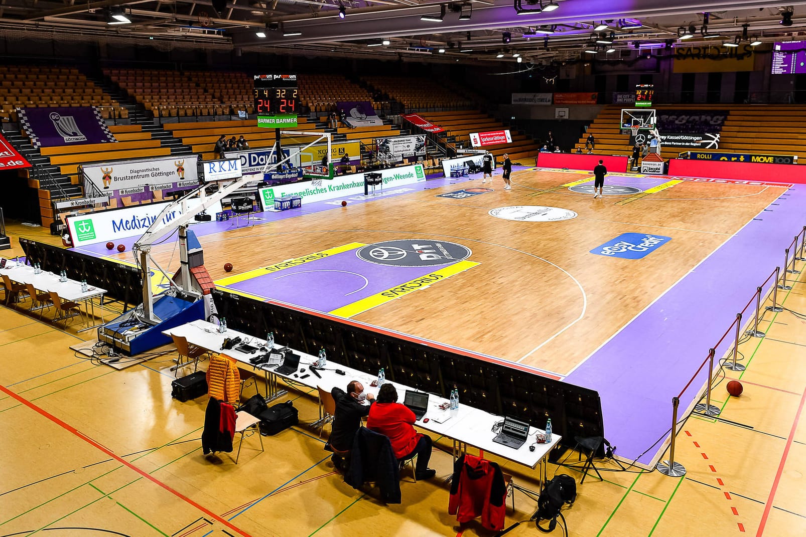 Die Sparkassen Arena in Göttingen. Das anstehende Spiel gegen Bamberg musste nun verschoben werden.