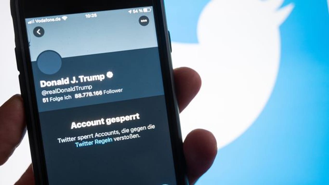 Das gesperrte Twitter-Konto von Präsident Donald Trump.