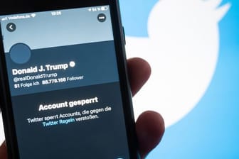 Das gesperrte Twitter-Konto von Präsident Donald Trump.