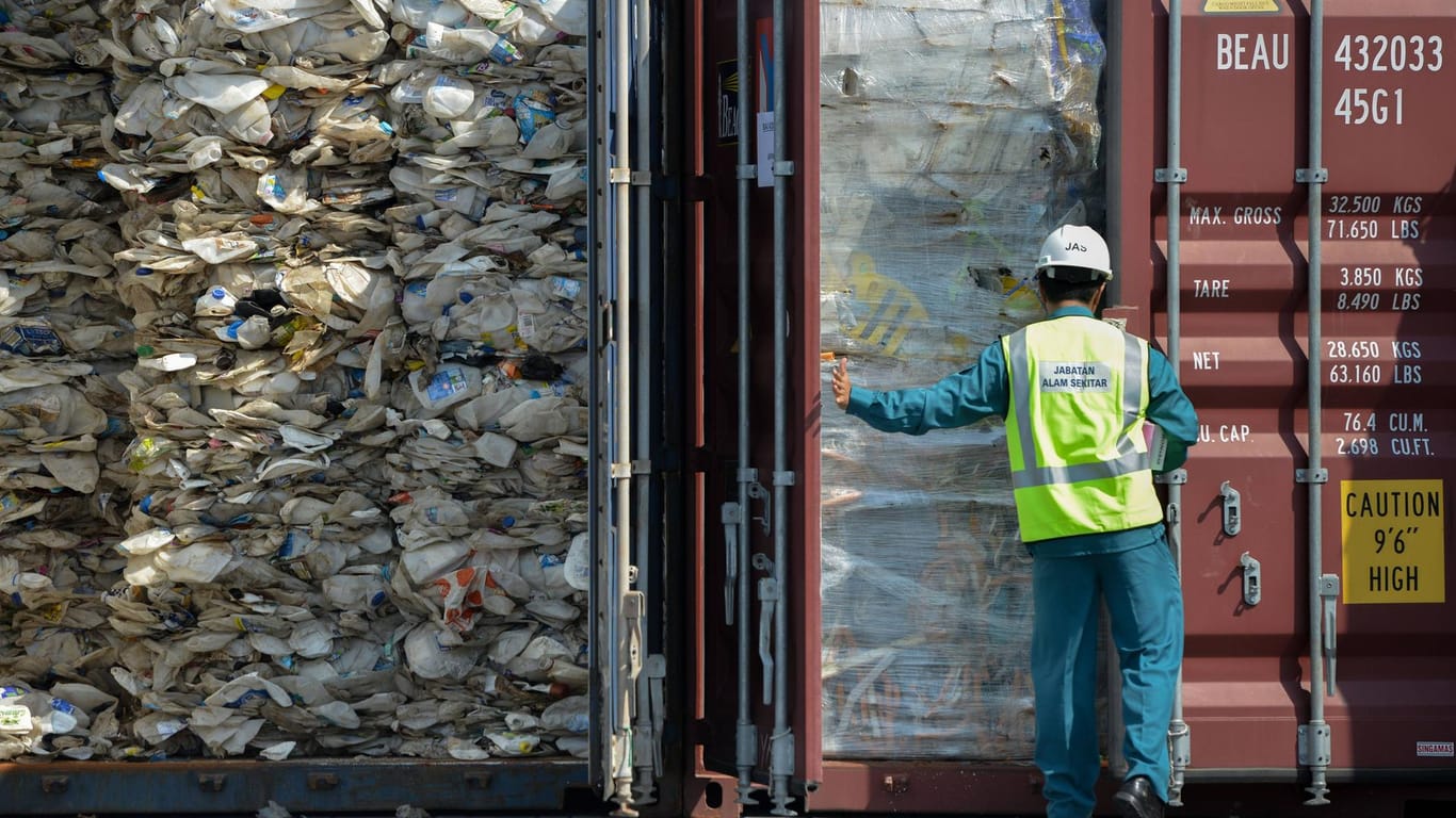 Plastikmüll-Importe in Malaysia: Kritiker sehen eine ungenügende Kontrolle der Abfallwirtschaft.