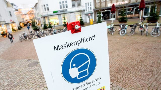 Maskenpflicht-Hinweis in Oldenburg Maskenpflicht-Hinweis in Oldenburg