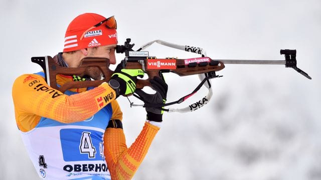 Musste sich mit der deutschen Mixed-Staffel in Oberhof mit Platz fünf zufrieden geben: Schlussläufer Arnd Peiffer. Musste sich mit der deutschen Mixed-Staffel in Oberhof mit Platz fünf zufrieden geben: Schlussläufer Arnd Peiffer.
