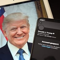 Donald Trumps gesperrtes Twitter-Konto: Zahlreiche Internetdienste haben sich gegen den US-Präsidenten gewendet.