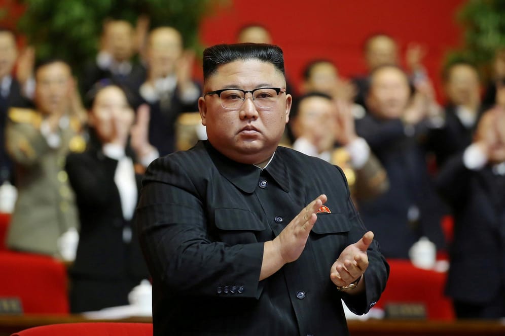Kim Jong Un beim diesjährigen Kongress seiner Partei: Nordkoreas Machthaber ist zum Generalsekretär ernannt worden.