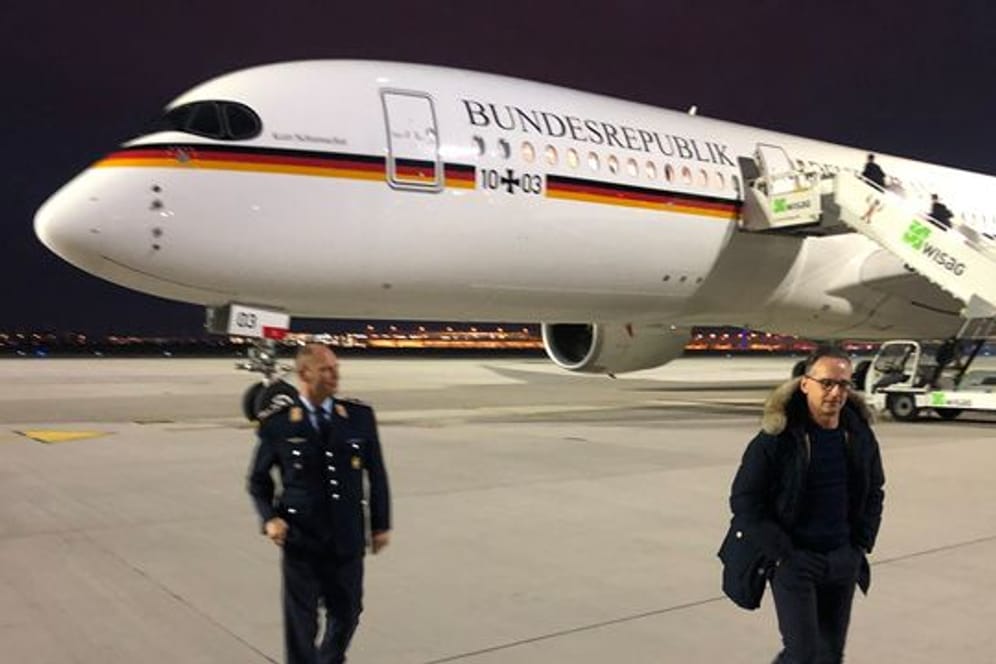 Bundesaußenminister Heiko Maas ist als erstes Mitglied der Bundesregierung mit dem neuen Flugzeug zu einem Staatsbesuch gestartet.