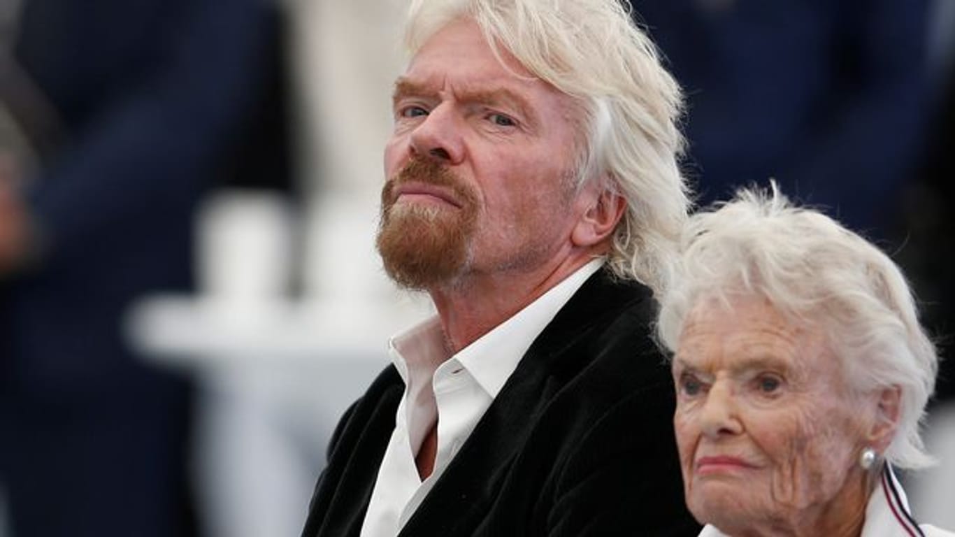 Sie standen sich sehr nahe: Richard Branson und seine Mutter Eve.