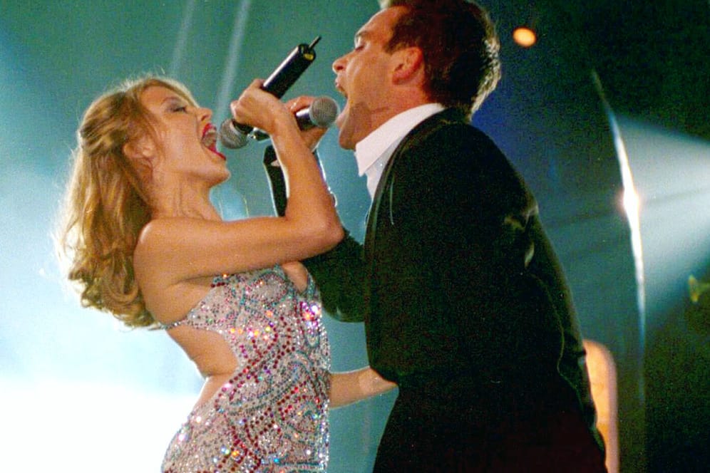 Kylie Minogue und Robbie Williams: Die beiden Popstars bringen einen gemeinsamen Song raus.