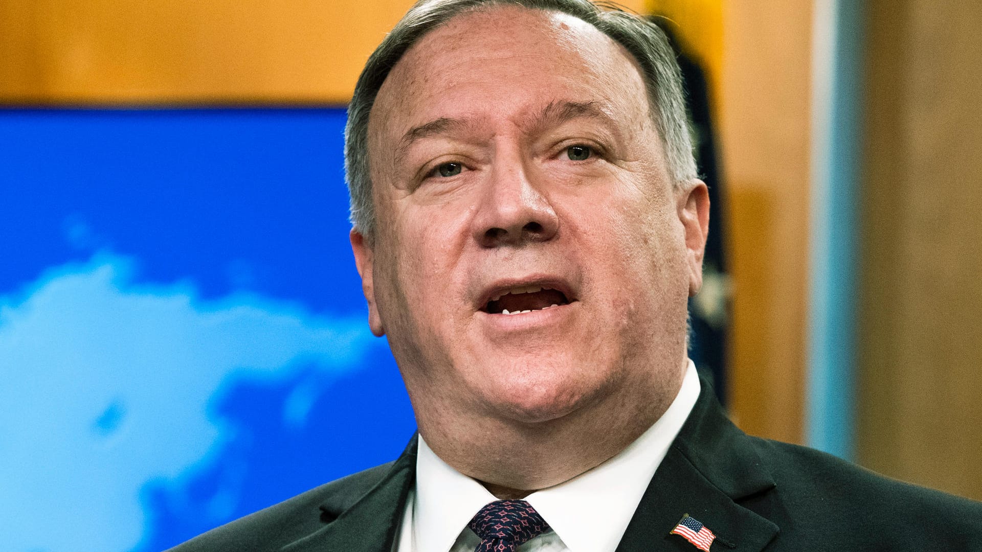 US-Außenminister Mike Pompeo: Das Außenministerium hat Kuba wieder auf die Terrorliste gesetzt. US-Außenminister Mike Pompeo: Das Außenministerium hat Kuba wieder auf die Terrorliste gesetzt.
